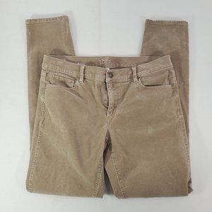 Ann Taylor Loft Corduroy Modern Skinny Tan Size 8
